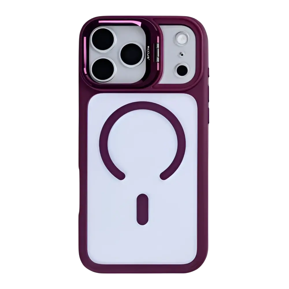 Rixus Classic 03 Case met MagSafe – iPhone 17 Pro Donkerroze - Back cover
