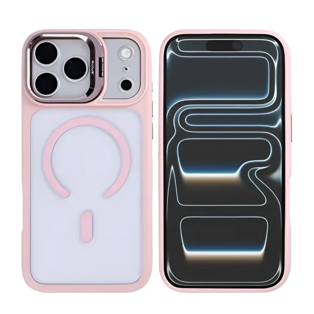 Rixus Classic 03 Case met MagSafe – iPhone 17 Pro Lichtroze - Back cover
