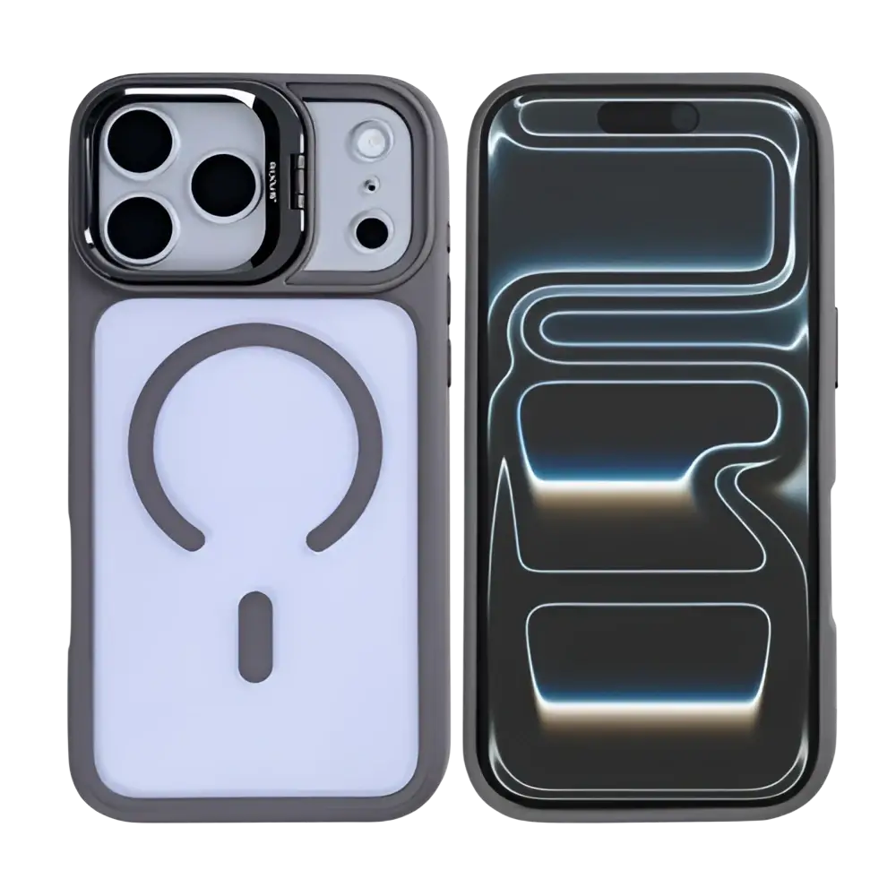 Rixus Classic 03 Case met MagSafe – iPhone 17 Pro Oranje - Back cover