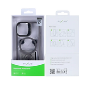 Rixus Classic 03 Case met MagSafe – iPhone 17 Titanium Grijs - Back cover