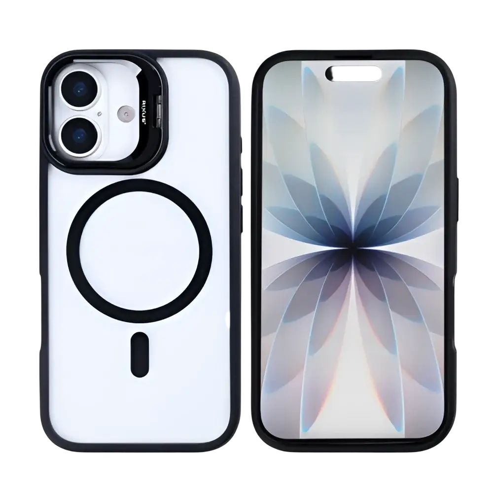 Rixus Classic 03 Case met MagSafe – iPhone 17 Zwart - Back cover