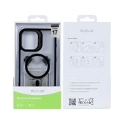 Rixus Classic 03 Case met MagSafe – iPhone 17 Zwart - Back cover