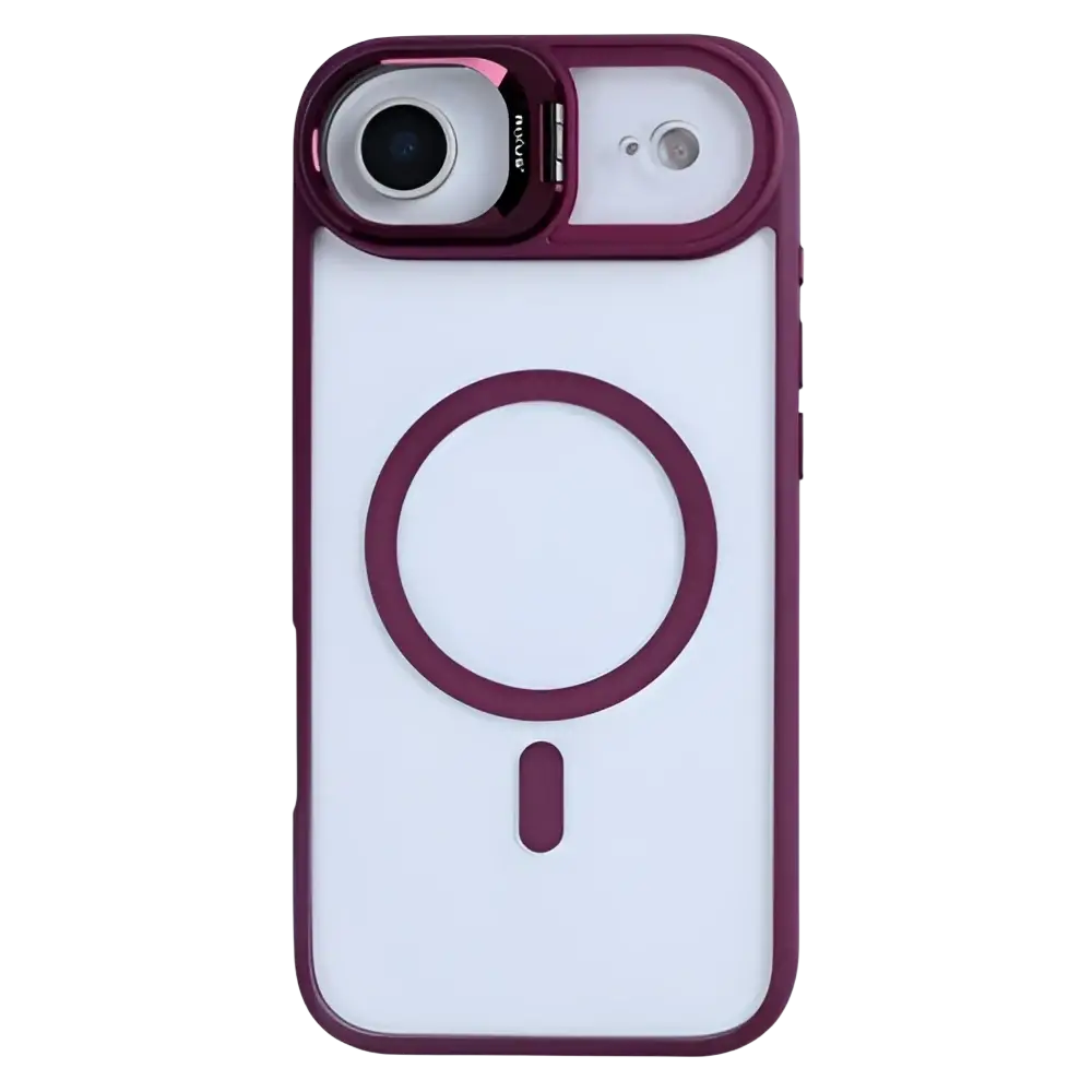 Rixus Classic 03 Case met MagSafe – iPhone Air Donkerroze - Back cover
