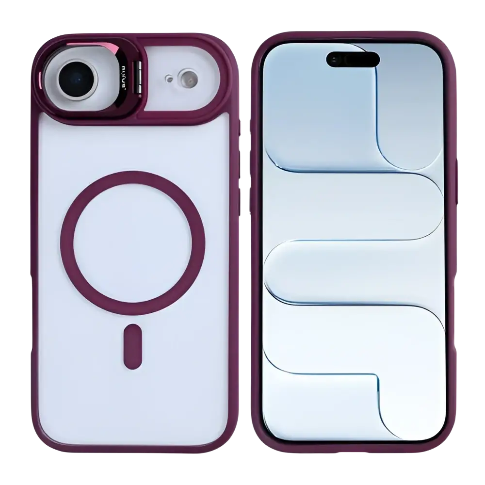 Rixus Classic 03 Case met MagSafe – iPhone Air Donkerroze - Back cover