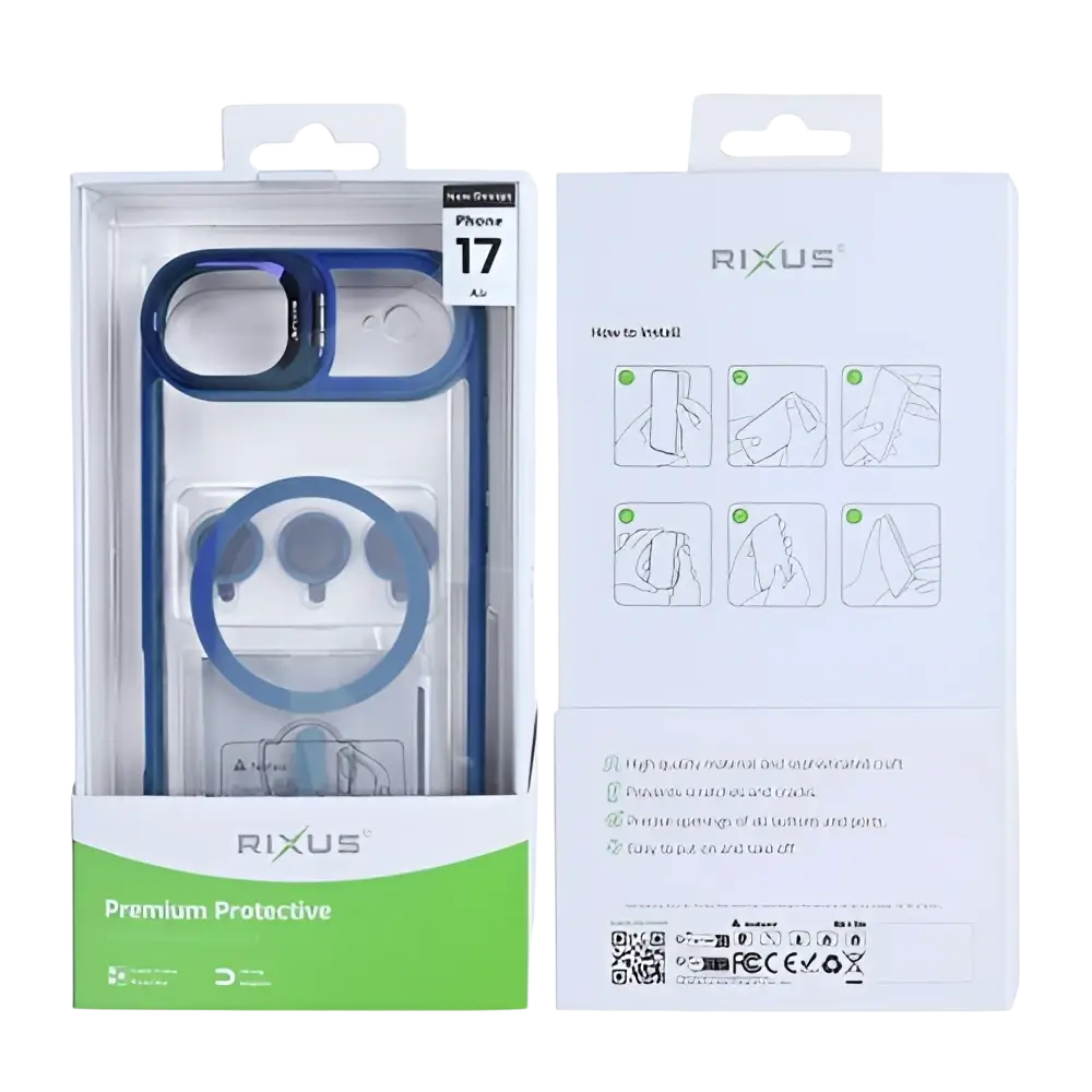 Rixus Classic 03 Case met MagSafe – iPhone Air Lichtblauw - Back cover