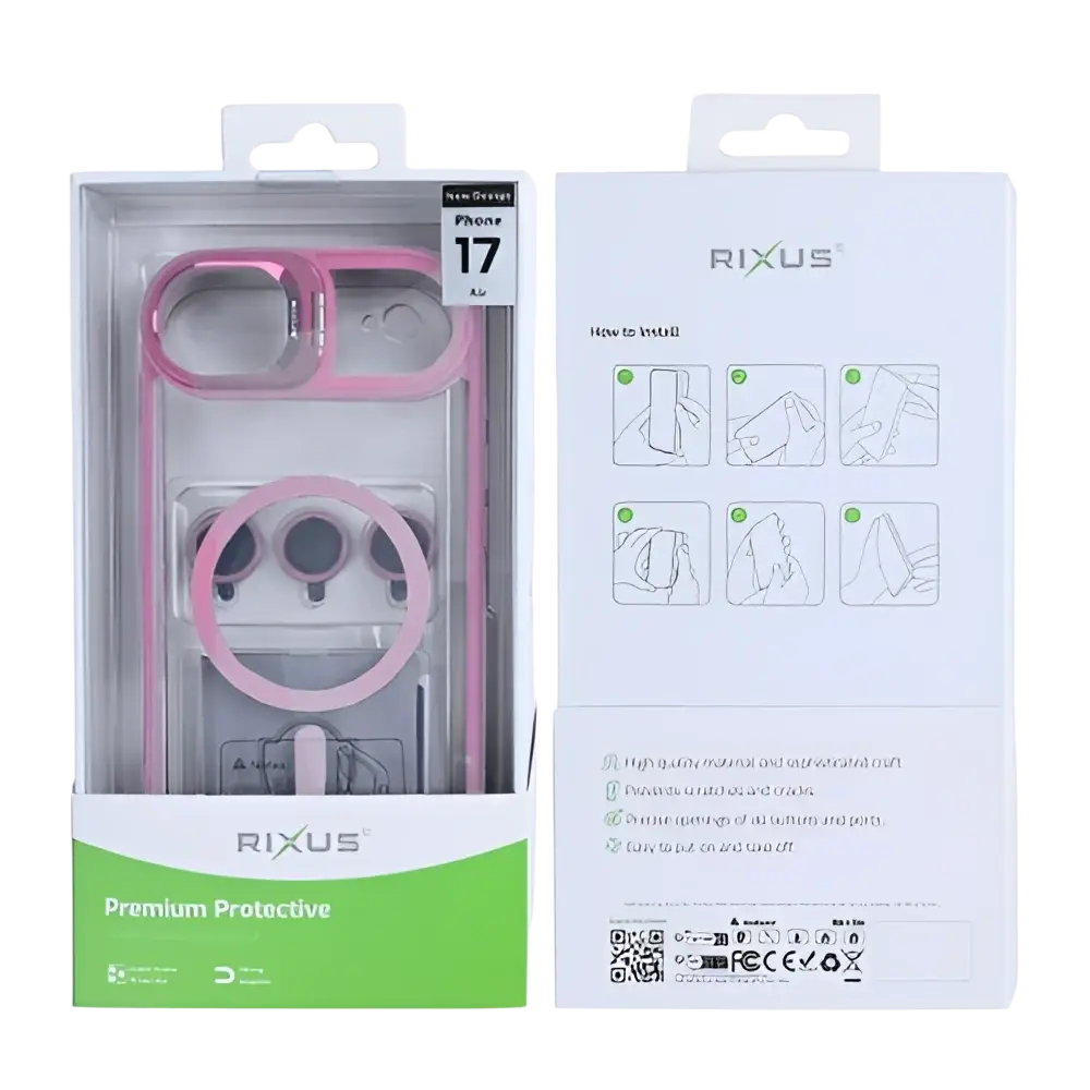 Rixus Classic 03 Case met MagSafe – iPhone Air Lichtroze - Back cover