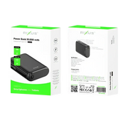 Rixus Compacte Powerbank 10.000 mAh met digitaal display – Zwart RXPB24