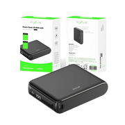 Rixus Compacte Powerbank 20.000 mAh met digitaal display – Zwart RXPB25