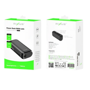Rixus Compacte Powerbank 5.000 mAh met digitaal display – Zwart RXPB23