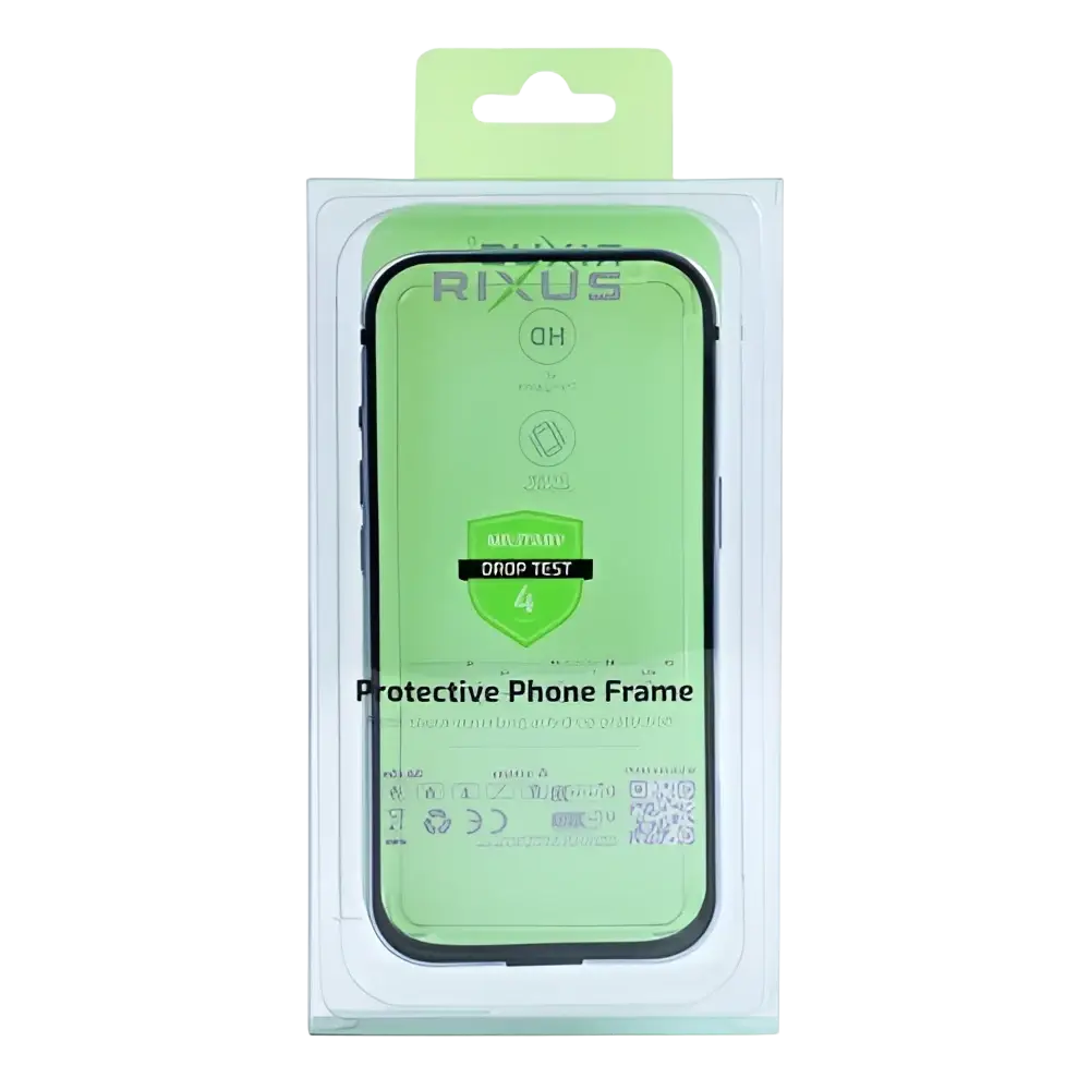 Rixus Crash Guard Case – iPhone 17 Lichtblauw - Back cover