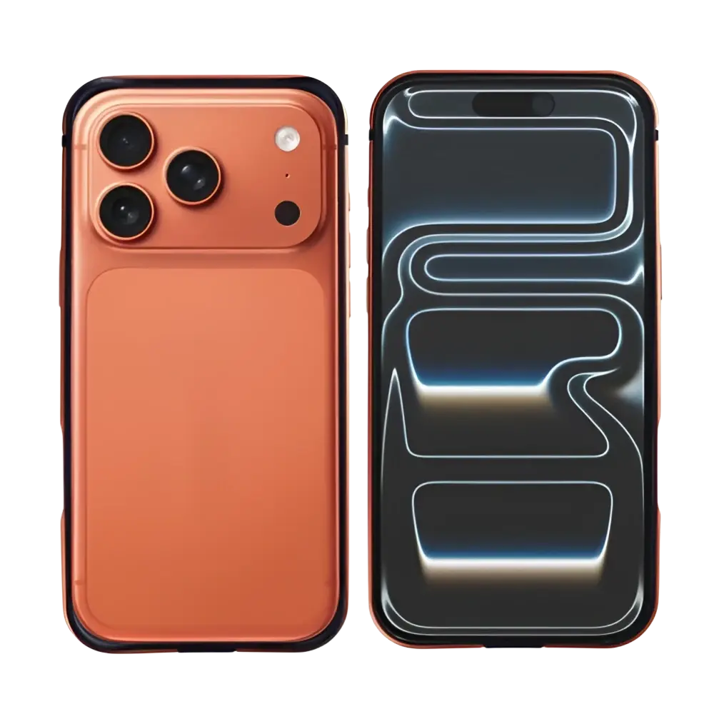 Rixus Crash Guard Case – iPhone 17 Pro Oranje - Back cover