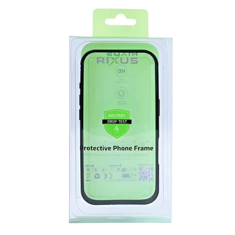 Rixus Crash Guard Case – iPhone 17 Pro Zwart - Back cover