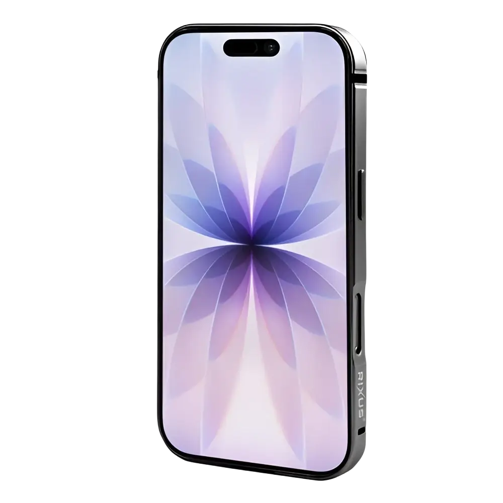 Rixus Crash Guard Case – iPhone 17 Titanium Zwart - Back cover