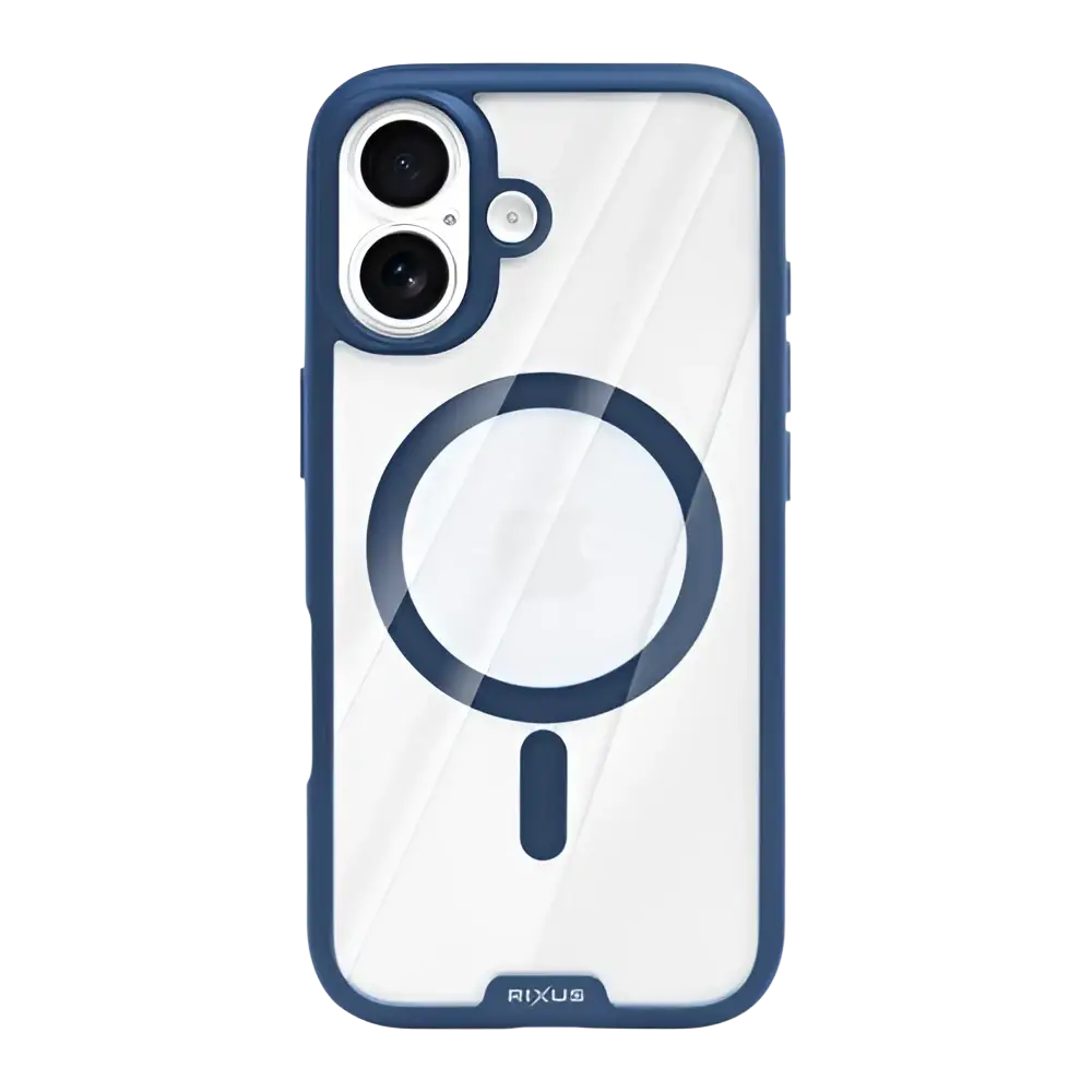 Rixus Crystal Amber Case – iPhone 17 Blauw - Back cover