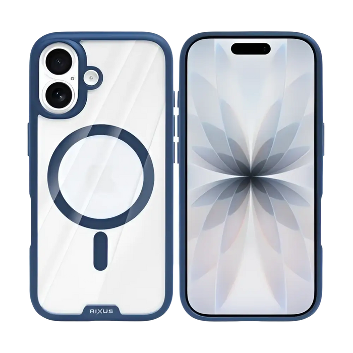 Rixus Crystal Amber Case – iPhone 17 – Blauw