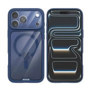 Rixus Crystal Amber Case – iPhone 17 Pro Blauw - Back cover
