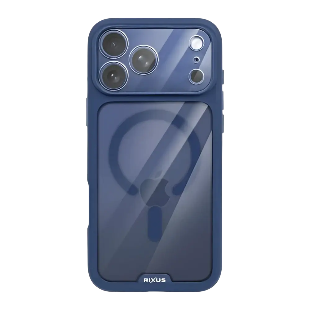 Rixus Crystal Amber Case – iPhone 17 Pro Blauw - Back cover