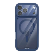 Rixus Crystal Amber Case – iPhone 17 Pro Blauw - Back cover