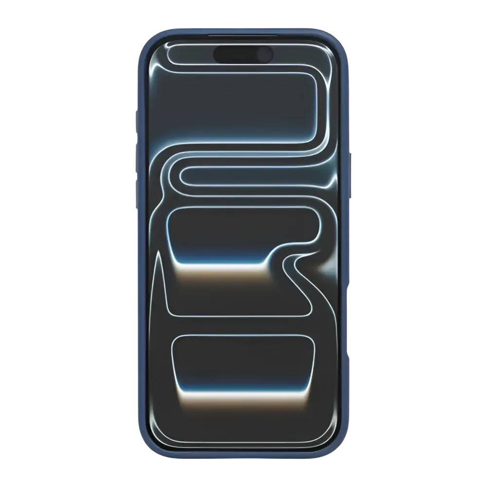 Rixus Crystal Amber Case – iPhone 17 Pro Blauw - Back cover