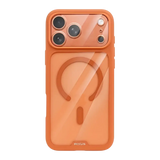 Rixus Crystal Amber Case – iPhone 17 Pro Oranje - Back cover