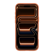 Rixus Crystal Amber Case – iPhone 17 Pro Oranje - Back cover