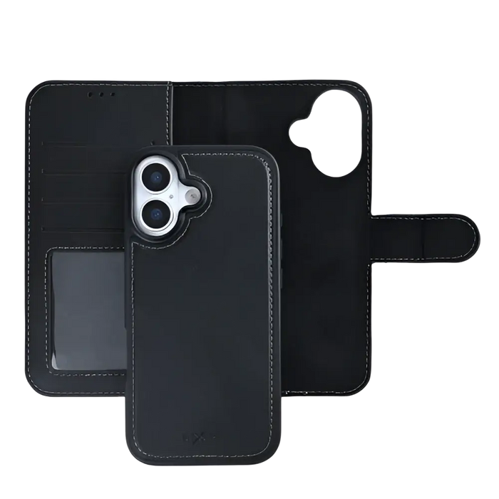 Rixus Duo Magnetic Detachable Wallet – iPhone 17 – Zwart
