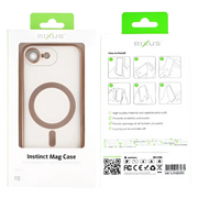Rixus Instinct Mag Case – iPhone 16e / 17e Desert Titanium - Back cover