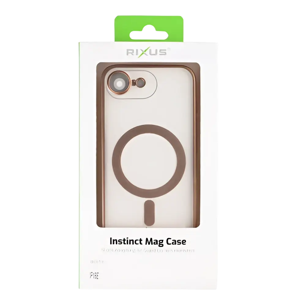 Rixus Instinct Mag Case – iPhone 16e / 17e Desert Titanium - Back cover