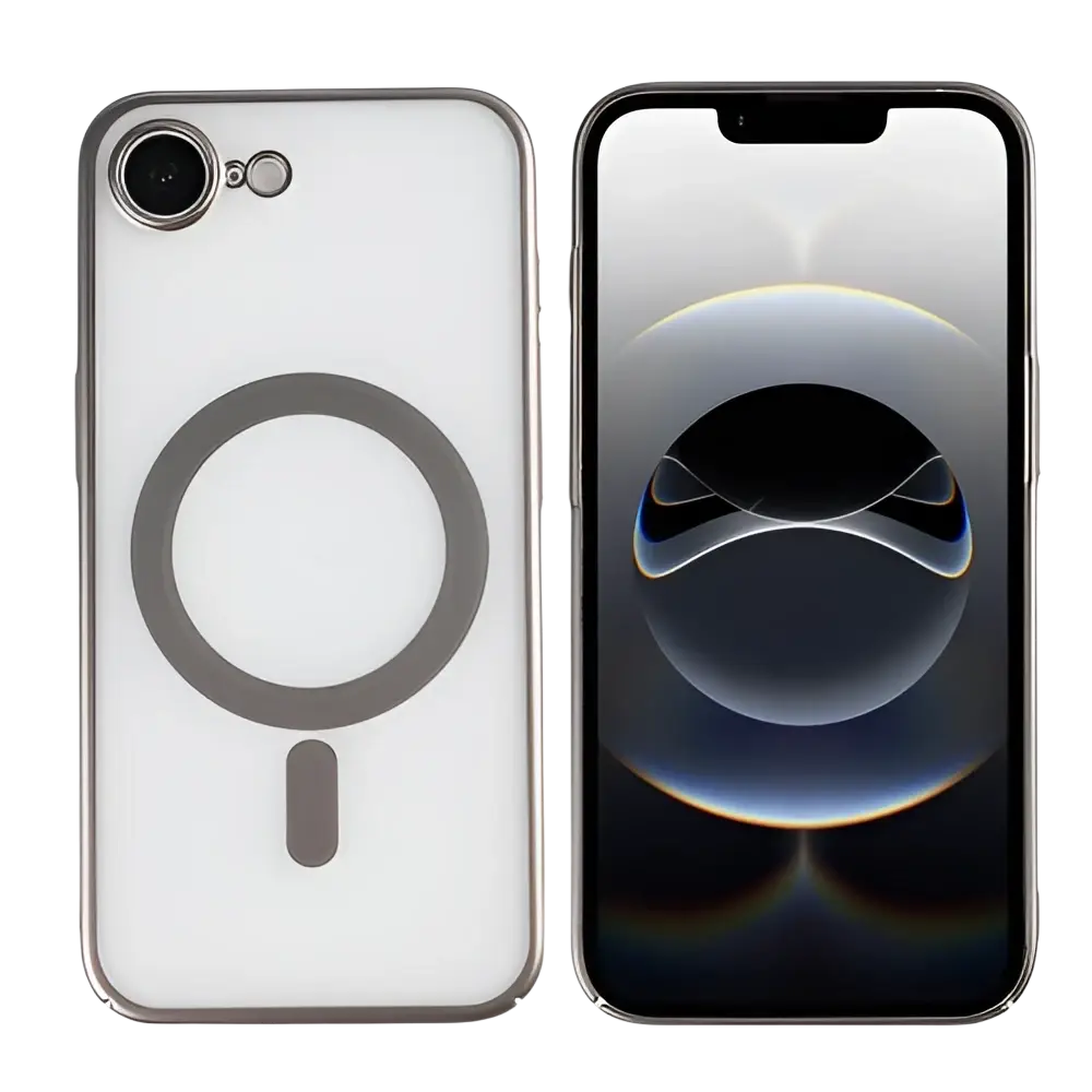 Rixus Instinct Mag Case – iPhone 16e / 17e Titanium Grijs - Back cover