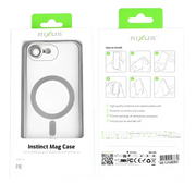 Rixus Instinct Mag Case – iPhone 16e / 17e Zilver - Back cover
