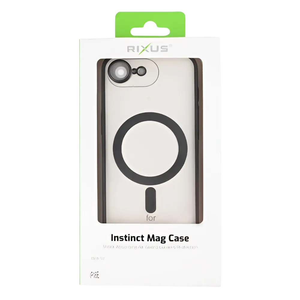 Rixus Instinct Mag Case – iPhone 16e / 17e Zwart - Back cover