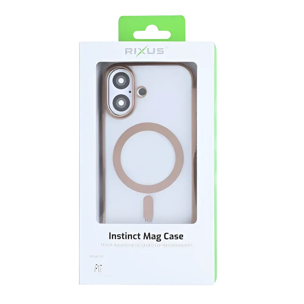 Rixus Instinct Mag Case – iPhone 17 Desert Titanium - Back cover