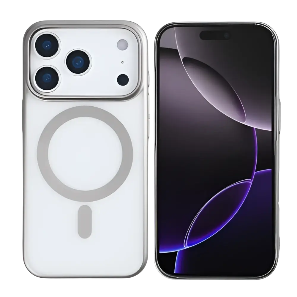 Rixus Instinct Mag Case – iPhone 17 Pro Titanium Grijs - Back cover