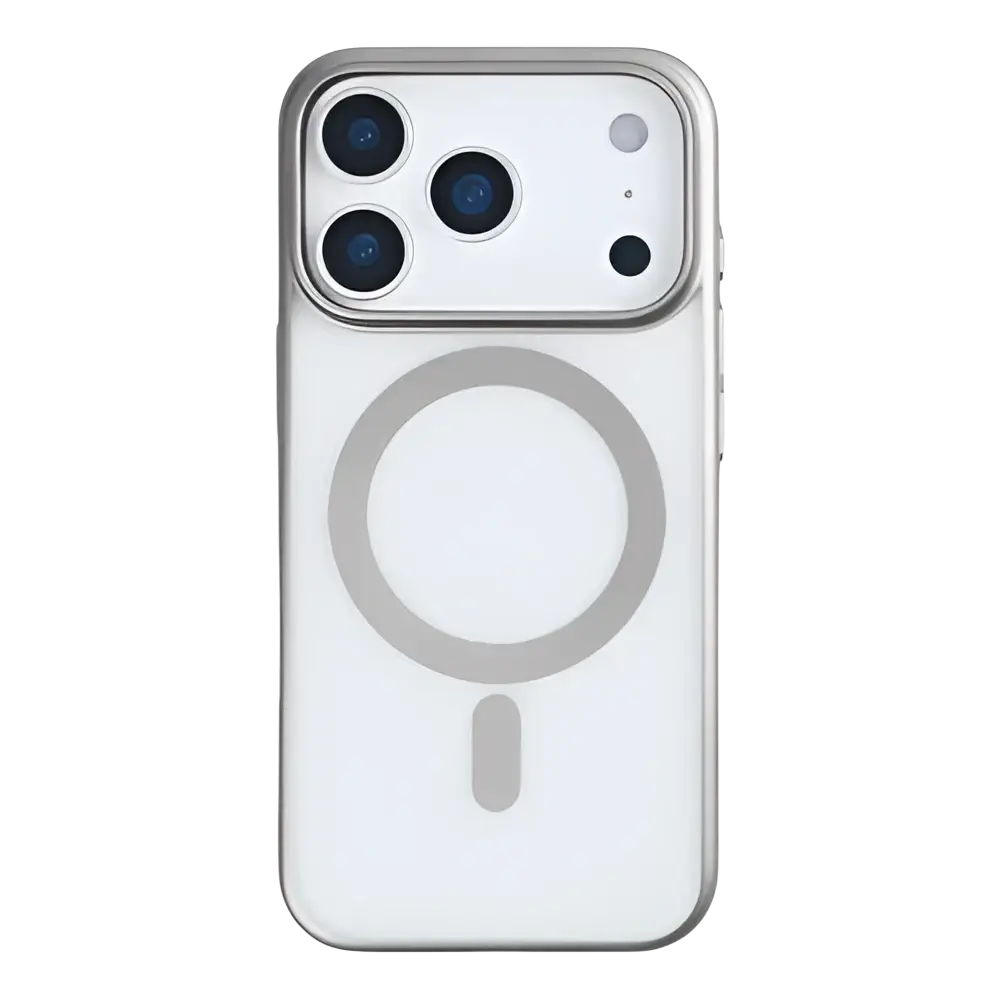 Rixus Instinct Mag Case – iPhone 17 Pro Titanium Grijs - Back cover