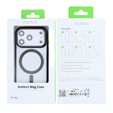 Rixus Instinct Mag Case – iPhone 17 Pro Zwart - Back cover