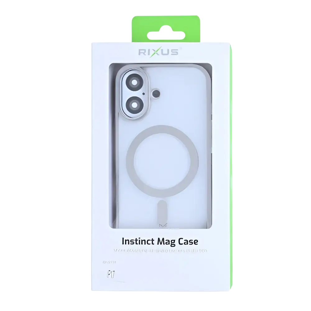 Rixus Instinct Mag Case – iPhone 17 Zilver - Back cover