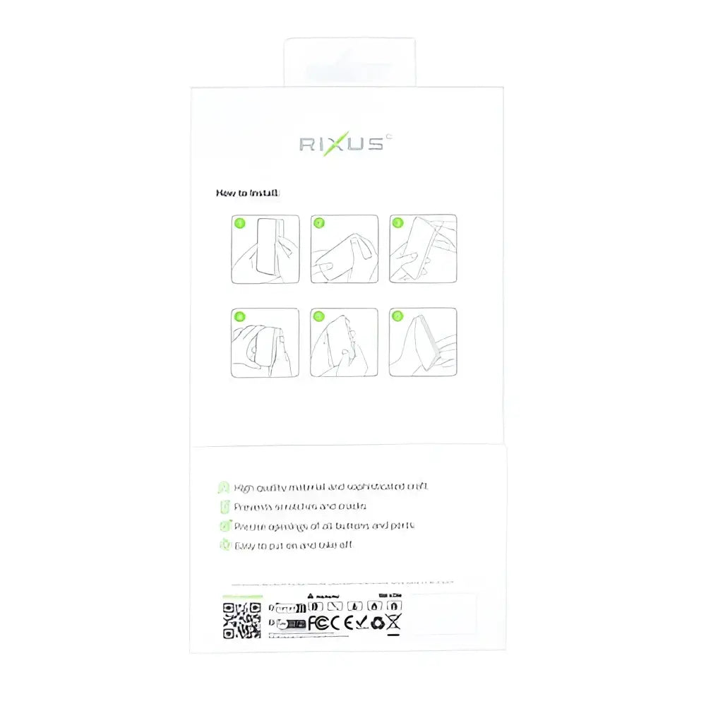 Rixus Mag Carbon met MagSafe – iPhone 16e / 17e Titanium Grijs - Back cover