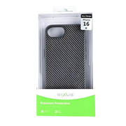 Rixus Mag Carbon met MagSafe – iPhone 16e / 17e Titanium Grijs - Back cover