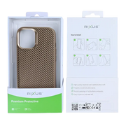 Rixus Mag Carbon met MagSafe – iPhone 17 Bruin - Back cover