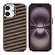 Rixus Mag Carbon met MagSafe – iPhone 17 Bruin - Back cover