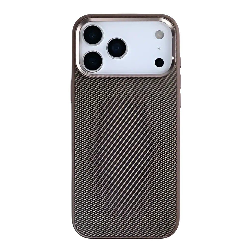 Rixus Mag Carbon met MagSafe – iPhone 17 Pro Bruin - Back cover