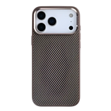 Rixus Mag Carbon met MagSafe – iPhone 17 Pro Bruin - Back cover