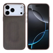 Rixus Mag Carbon met MagSafe – iPhone 17 Pro Bruin - Back cover