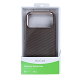 Rixus Mag Carbon met MagSafe – iPhone 17 Pro Bruin - Back cover