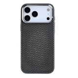 Rixus Mag Carbon met MagSafe – iPhone 17 Pro Titanium Grijs - Back cover