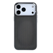 Rixus Mag Carbon met MagSafe – iPhone 17 Pro Titanium Grijs - Back cover