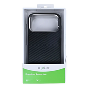 Rixus Mag Carbon met MagSafe – iPhone 17 Pro Titanium Zwart - Back cover
