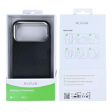 Rixus Mag Carbon met MagSafe – iPhone 17 Pro Titanium Zwart - Back cover