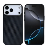 Rixus Mag Carbon met MagSafe – iPhone 17 Pro Titanium Zwart - Back cover