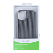 Rixus Mag Carbon met MagSafe – iPhone 17 Titanium Grijs - Back cover